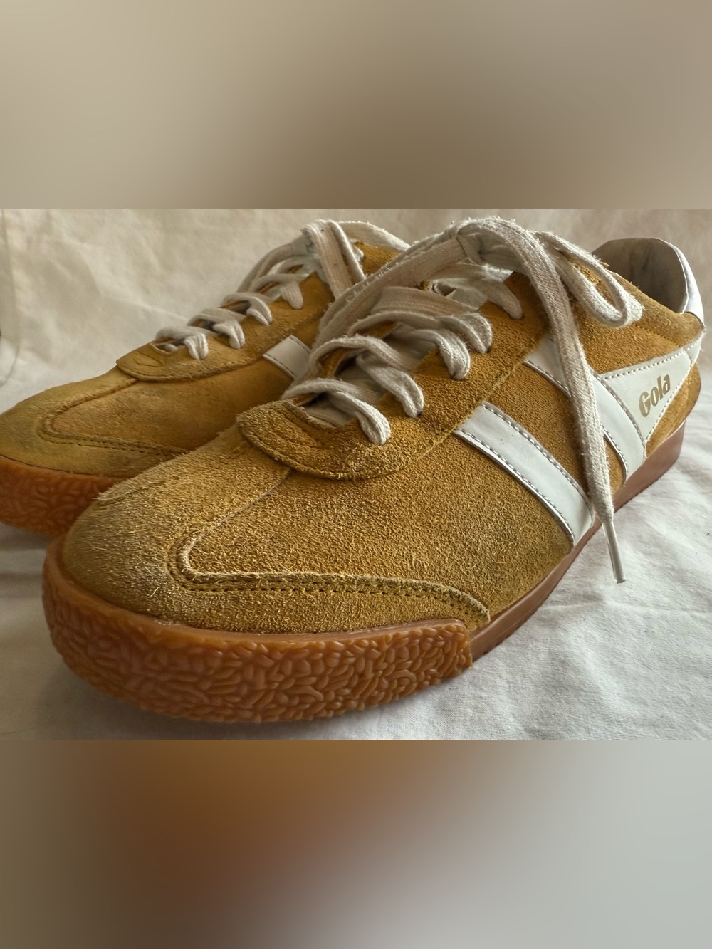 Gola Classics Sprinter Sneakers | Pollen Yellow Suede | Women’s 9
